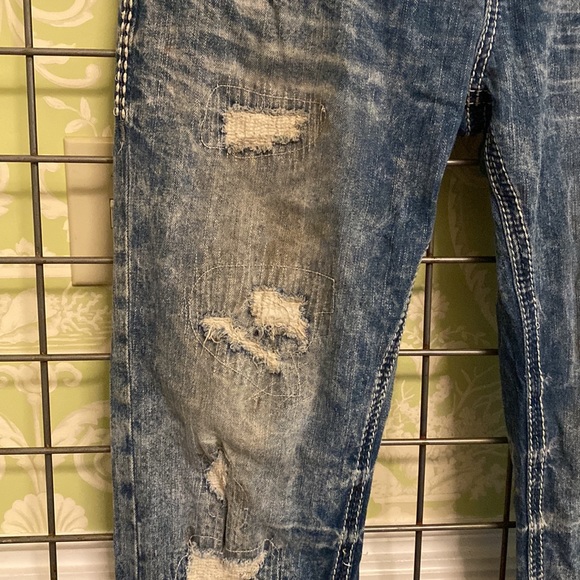 34 x 32 Affliction Black Premium muddy/distressed jeans - Picture 12 of 15